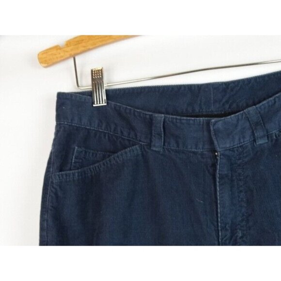 L.L. Bean Women's Pants Size 8 Reg Blue Corduroy Bootcut Pants - Picture 2 of 8
